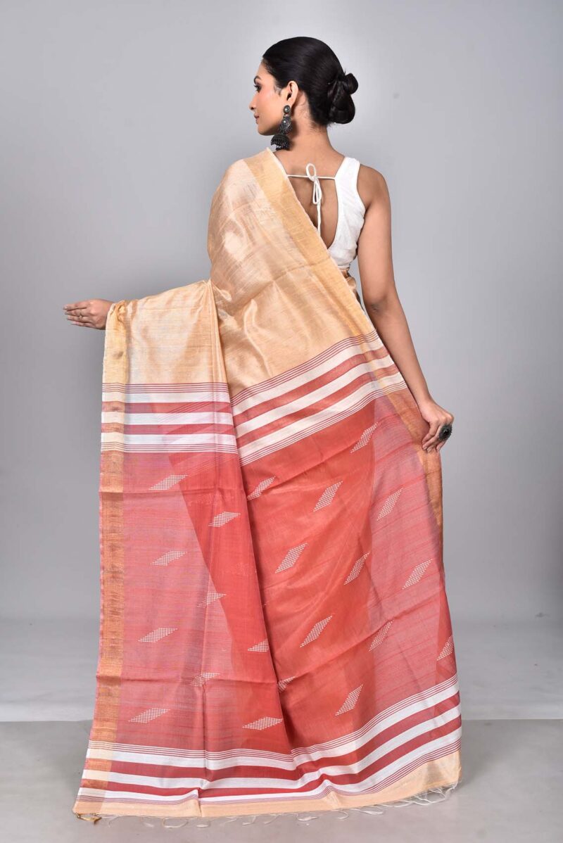 Mulberry and Raw Silk Woven Sarees (Lite Yellow)