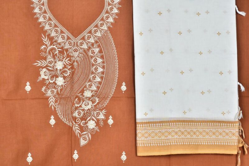 Embroidered Unstitched Salwar Sets