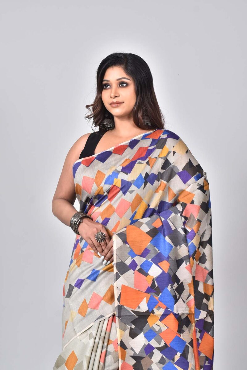 Mulberry and TSSY Silk in Satin Weave with Digital Print (Multi)