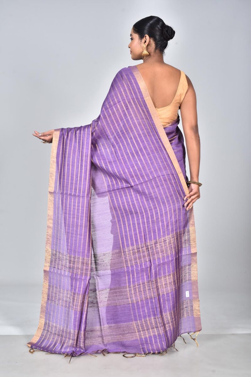 Silk Moonga Woven Saree (Purple)