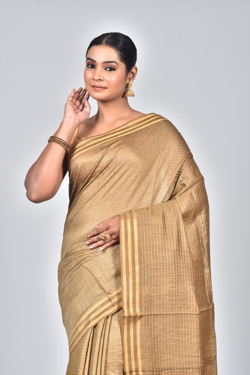 Silk Moonga Woven Saree (Mustard)