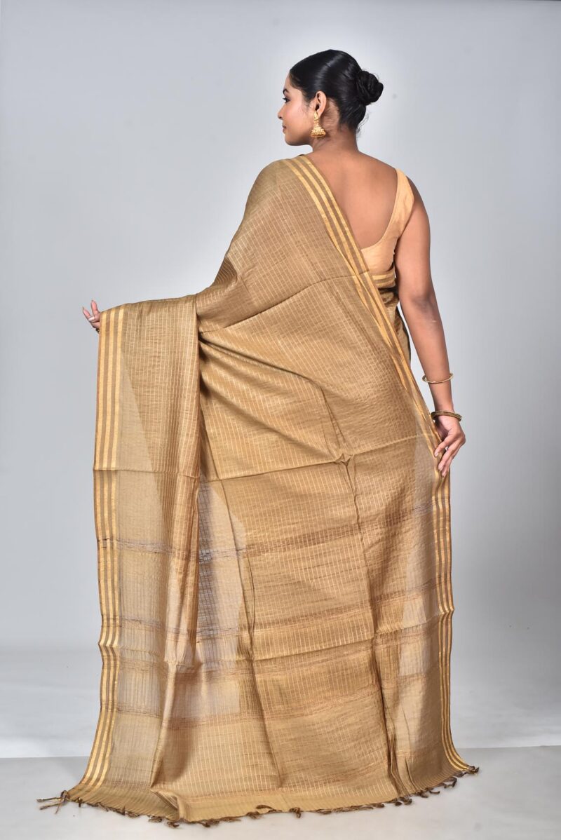 Silk Moonga Woven Saree (Mustard)