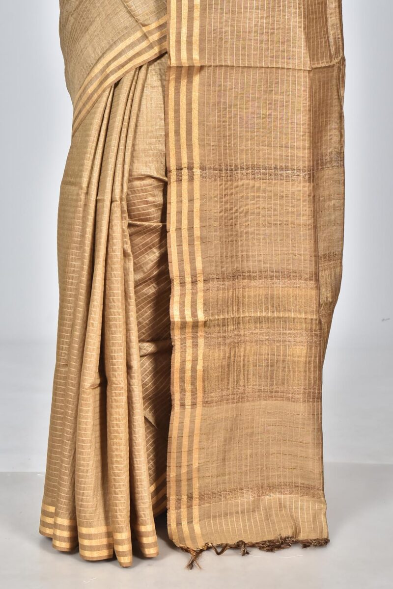 Silk Moonga Woven Saree (Mustard)